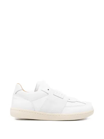 Mm6 Maison Margiela Kids' Logo-patch Sneakers In White