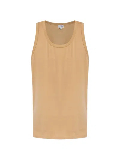 Mm6 Maison Margiela Logo-patch Tank Top In Neutral