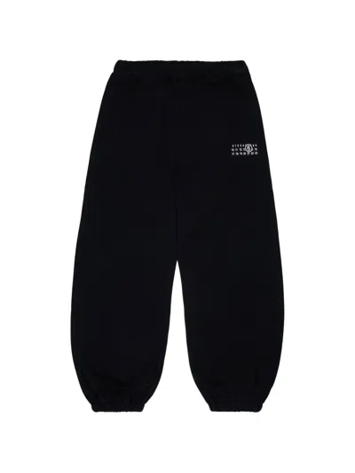 Mm6 Maison Margiela Kids' Logo-print Track Pants In Black