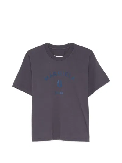 Mm6 Maison Margiela T-shirt Woman Color Navy In Purple
