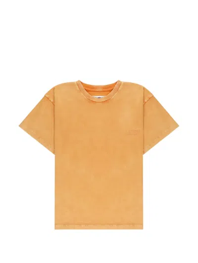 Mm6 Maison Margiela Kids' Logo-print T-shirt In Orange