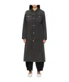 Mm6 Maison Margiela Long Denim Jacket In Black