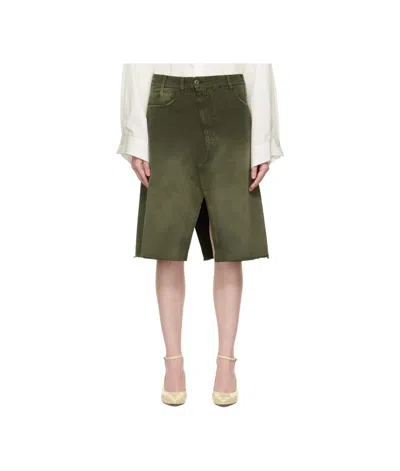 Mm6 Maison Margiela Long Denim Midi Skirt