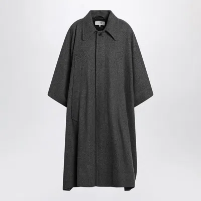 MM6 MAISON MARGIELA MM6 MAISON MARGIELA  LONG GRAY CAPE COAT