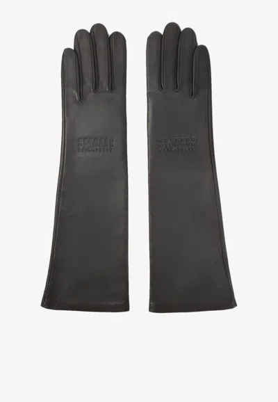 MM6 MAISON MARGIELA LONG LEATHER GLOVES