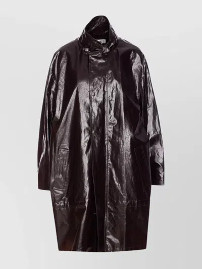 MM6 MAISON MARGIELA LONG LENGTH SHINY FINISH JACKET