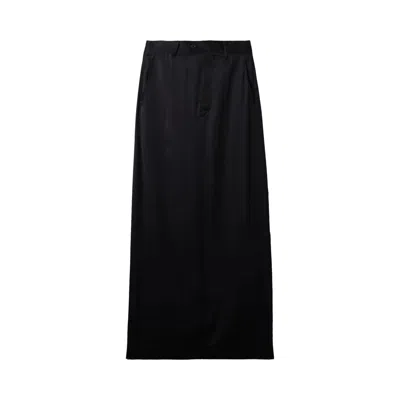 Pre-owned Mm6 Maison Margiela Long Lining Skirt 'black' | Women's Size 44