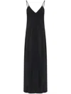Mm6 Maison Margiela Mm6 By Maison Margiela Three Way Silk Dress With Deep V-neckline