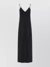 Mm6 Maison Margiela Mm6 By Maison Margiela Three Way Silk Dress With Deep V-neckline