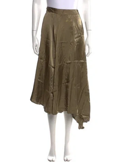 Pre-owned Mm6 Maison Margiela Long Skirt In Green