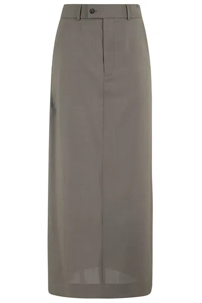 Mm6 Maison Margiela Long Skirt In Grey