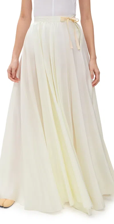 Mm6 Maison Margiela Long Skirt Off White