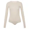 Mm6 Maison Margiela Long-sleeve Bodysuit In Neutral
