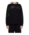 Mm6 Maison Margiela Long Sleeve T-shirt In Black
