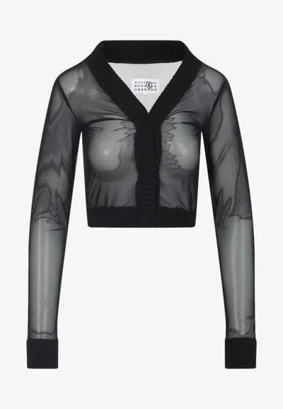 MM6 MAISON MARGIELA LONG-SLEEVED CROPPED TOP