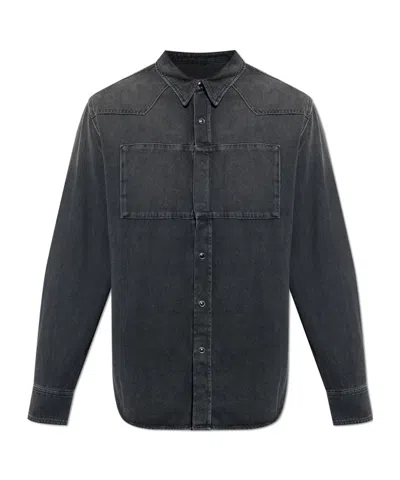 MM6 MAISON MARGIELA MM6 MAISON MARGIELA LONG-SLEEVED DENIM SHIRT