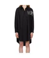 Mm6 Maison Margiela Long-sleeved Dress In Black