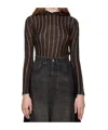 Mm6 Maison Margiela Long-sleeved Hooded Sweater In Black