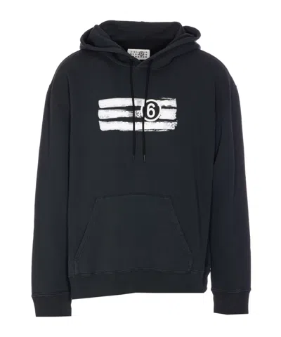 MM6 MAISON MARGIELA MM6 MAISON MARGIELA NUMERIC DRAWSTRING HOODIE