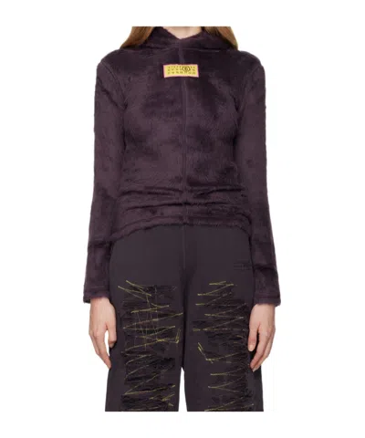 Mm6 Maison Margiela Long-sleeved Hoodie In Black