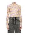 Mm6 Maison Margiela Long-sleeved Jumpsuit In Multicolor