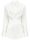 Mm6 Maison Margiela "taped" Shirt In White