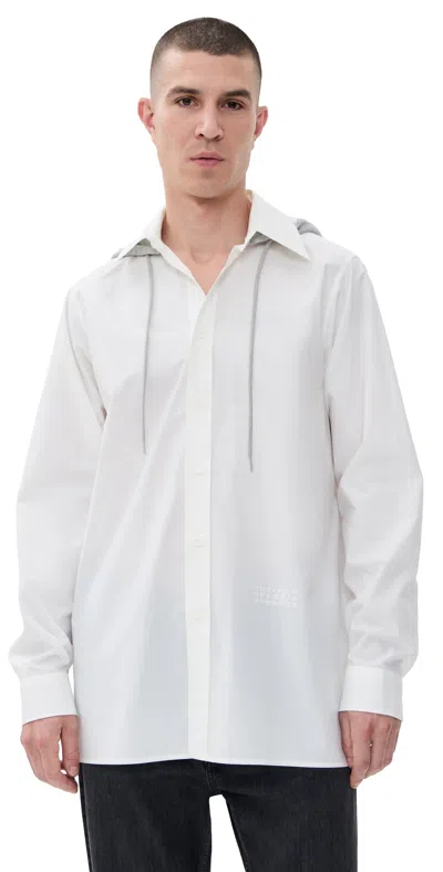 Mm6 Maison Margiela Long Sleeved Shirt Off White
