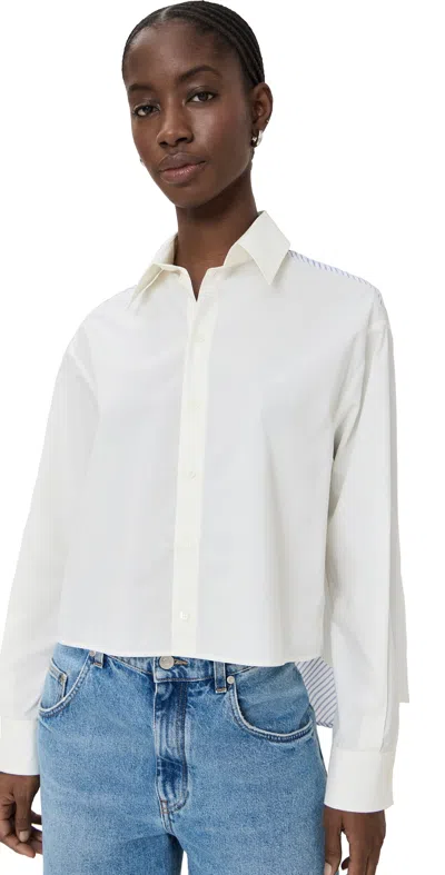 Mm6 Maison Margiela Long Sleeved Shirt Off White