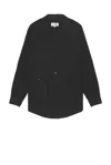 Mm6 Maison Margiela Long Sleeved Shirt In Washed Black