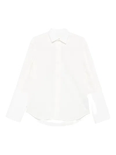 Mm6 Maison Margiela Long-sleeved Shirt In White