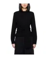 Mm6 Maison Margiela Single-stitch Logo Sweater In Black