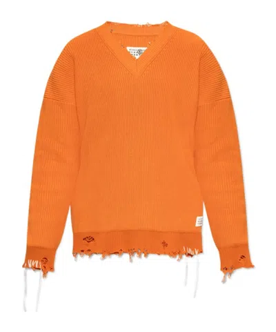 MM6 MAISON MARGIELA MM6 MAISON MARGIELA LOGO PATCH JUMPER