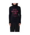 Mm6 Maison Margiela Long-sleeved T-shirt In Black