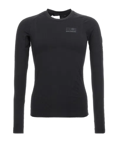 MM6 MAISON MARGIELA MM6 MAISON MARGIELA X SALOMON BASELAYER LOGO PRINTED T-SHIRT