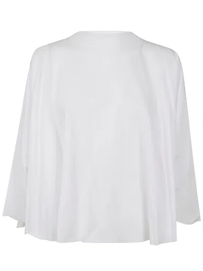 Mm6 Maison Margiela Long Sleeved Top In White