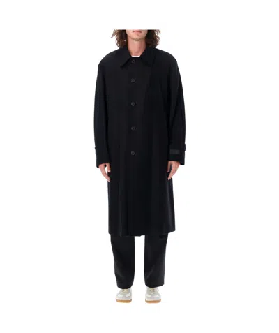 Mm6 Maison Margiela Long-sleeved Windbreaker In Black