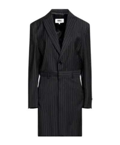 Mm6 Maison Margiela Long Sleeves Blazers In Black