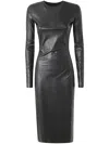Mm6 Maison Margiela Long Sleeves Midi Dress