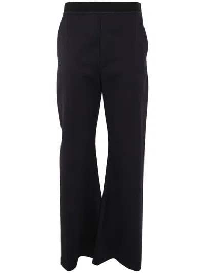 Mm6 Maison Margiela Long Straight Leg Trousers In Blue
