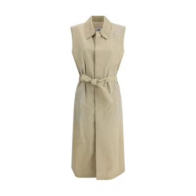 Mm6 Maison Margiela Long Vest In Green