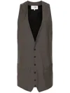 MM6 MAISON MARGIELA MM6 MAISON MARGIELA LONG WOOL waistcoat