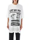 Mm6 Maison Margiela Mm6 By Maison Margiela Lost Pet Maxi T-shirt In White