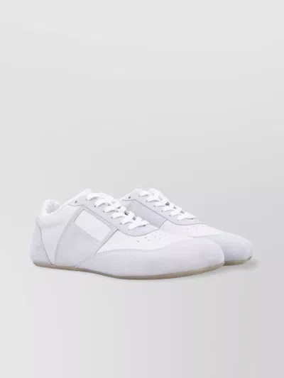 MM6 MAISON MARGIELA LOW PROFILE RUBBER SOLE SNEAKERS