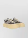Mm6 Maison Margiela Low-top Mesh Panel Sneakers With Perforated Detailing
