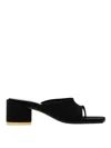 Mm6 Maison Margiela Lycra Stretch Sandal In Black