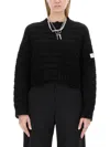 Mm6 Maison Margiela Mm6 By Maison Margiela Textured Knit Cropped Sweater In Black