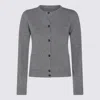 Mm6 Maison Margiela Long Sleeve Knitwear Featuring Front Pockets In Gray