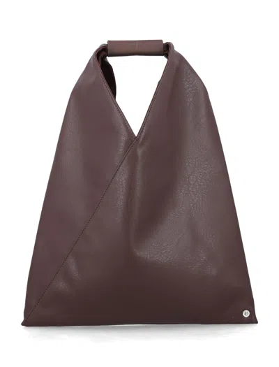 Mm6 Maison Margiela Maison Margiela Japanese Classic Small Faux Leather Bag In Brown