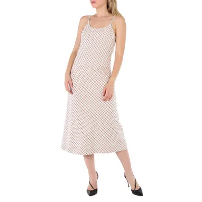 Mm6 Maison Margiela Maison Margiela Ladies Check Wool Long Dress