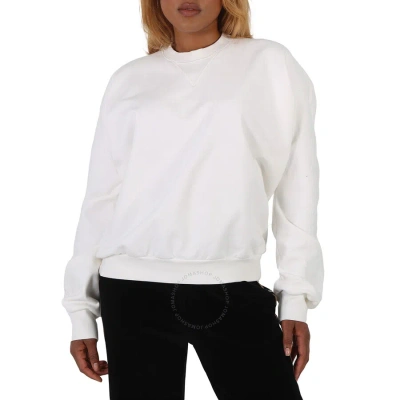 Mm6 Maison Margiela Maison Margiela Ladies White Oversized Sleeves Sweatshirt